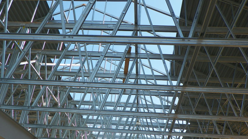 Cold Formed Steel Roof Trusses at Blue Ridge Cancer Care, Blacksburg, VA