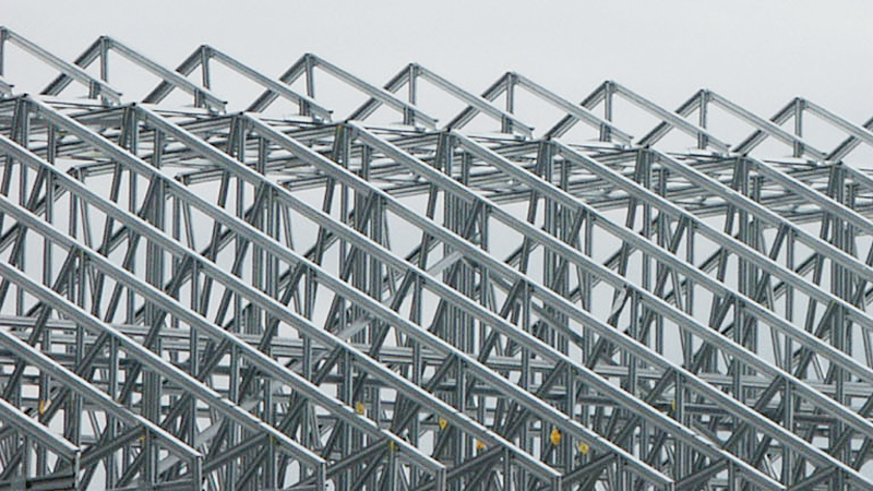 Cold Formed Steel Roof Trusses at Courtyard by Marriott, Roanoke, Virginia